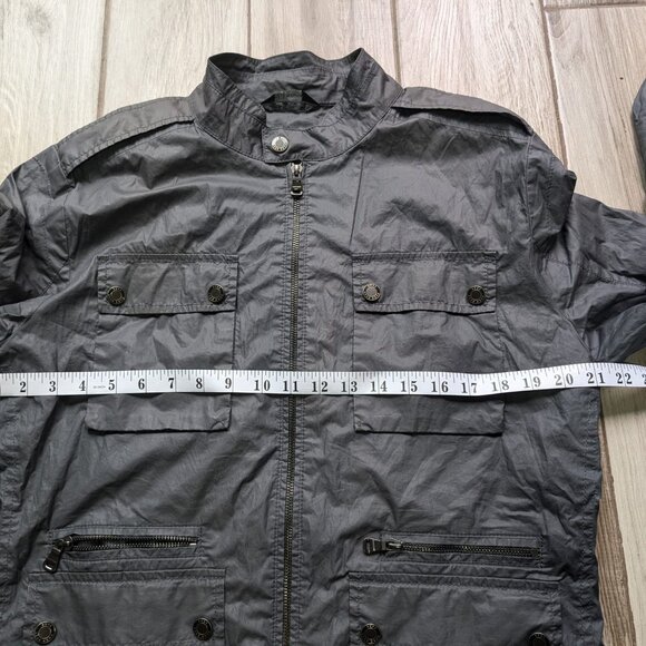 Hugo Boss Men’s Gray Utility Field Jacket 100% Cotton Size M - Picture 7 of 11
